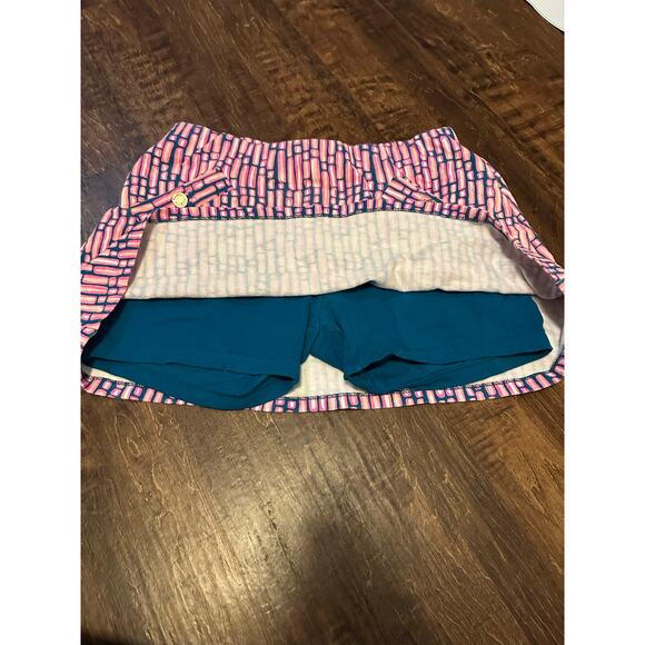 Lilly Pulitzer Madison skort mandevilla pink slathouse stripe size medium - Picture 4 of 7